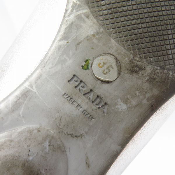 実際に弊社で買取させて頂いたプラダ/ジミーチュウ/ファビオルスコーニ スリッポン/パンプス/サンダル 3点セットの画像 5枚目