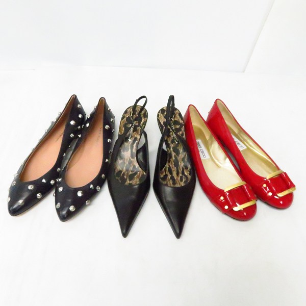 実際に弊社で買取させて頂いたジミーチュウ/ドルチェ&ガッバーナ/ファビオルスコーニ パンプス/フラットシューズ 36、36.5/3点セット