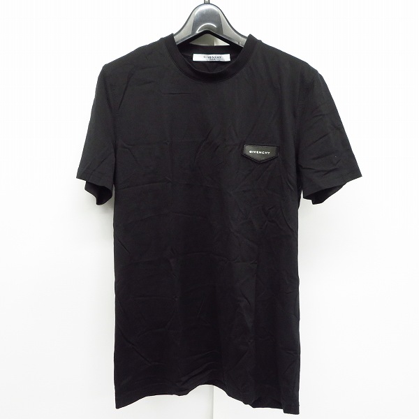 GIVENCHY/ジバンシー 16SS レザーロゴワッペン半袖Tシャツ 16S