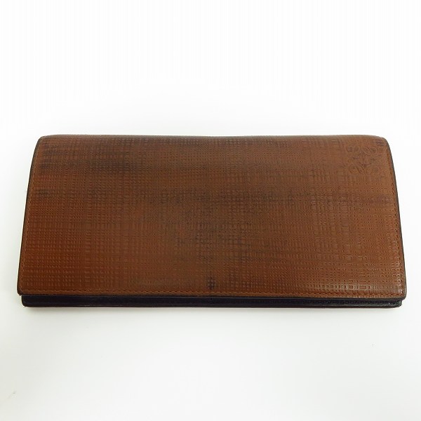 実際に弊社で買取させて頂いたLOEWE/ロエベ レザー 二つ折り ロングウォレット/長財布