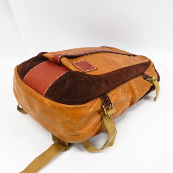 実際に弊社で買取させて頂いたMASTER-PIECE/マスターピース レザー×スウェードバックパックの画像 2枚目