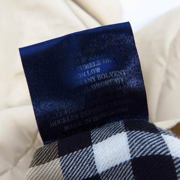 実際に弊社で買取させて頂いたBURBERRY LONDON/バーバリーロンドン ステンカラー ジップジャケット/Lの画像 4枚目