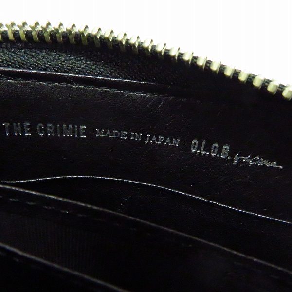実際に弊社で買取させて頂いたTHE CRIMIE/クライミー レザー財布/ウォレット L字ファスナー スタッズの画像 4枚目
