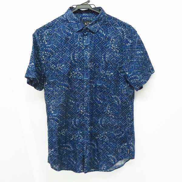 実際に弊社で買取させて頂いたA|X ARMANI EXCHANGE/アルマーニ エクスチェンジ  Floral Button Up Shir/総柄 半袖 シャツ 3YZC36ZNY7Z/S