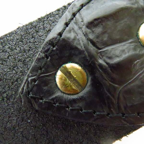 実際に弊社で買取させて頂いたDEAL DESIGN/ディールデザイン ゴールドバックル レザーベルトの画像 5枚目