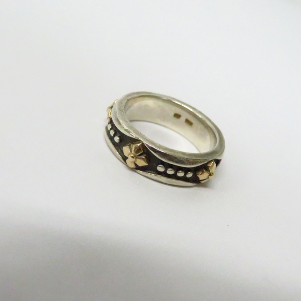 実際に弊社で買取させて頂いたLOREE RODKIN/ローリーロドキン love&hate/ラブアンドヘイト 10Kクロス リング 7号