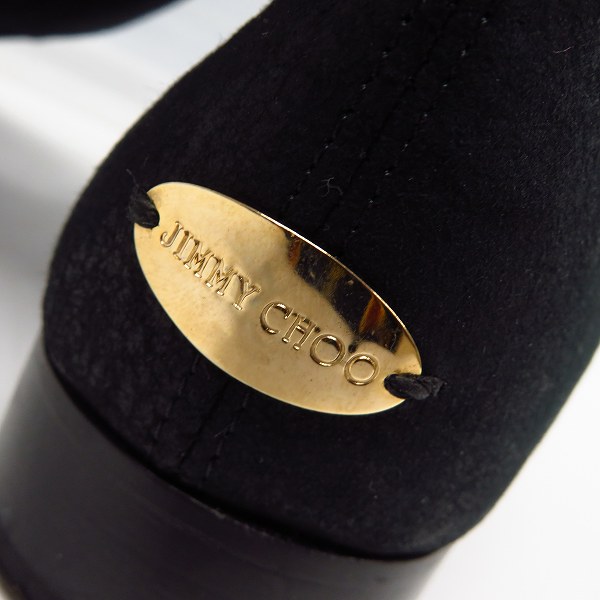 実際に弊社で買取させて頂いたJIMMY CHOO/ジミーチュウ ムートン ロングブーツ ブラック/36の画像 6枚目