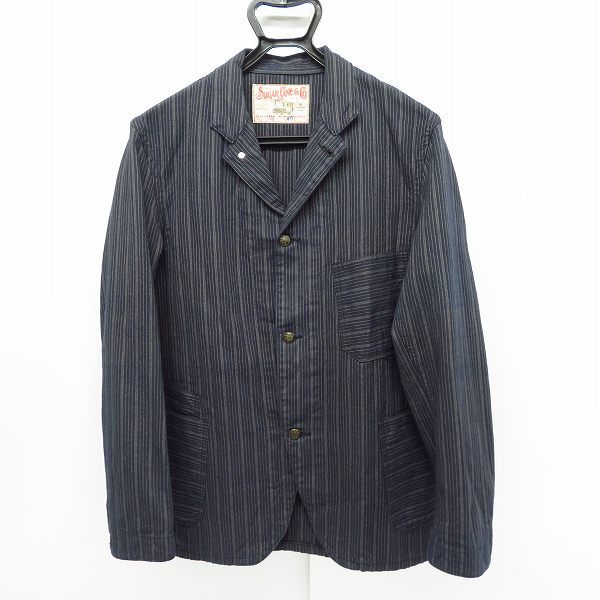 実際に弊社で買取させて頂いたSUGAR CANE/シュガーケーン トライプ ワークシャツ SC13255/L