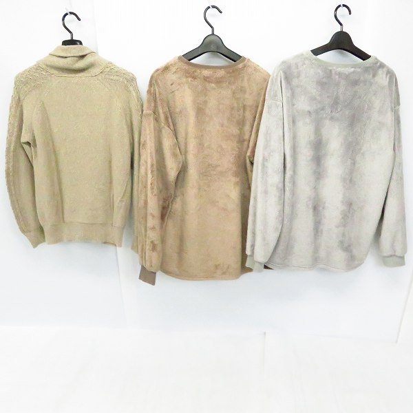 実際に弊社で買取させて頂いたHARE/ハレ リネン/コットン カーディガン/ボア プルオーバー Size：S/M 3点セットの画像 1枚目