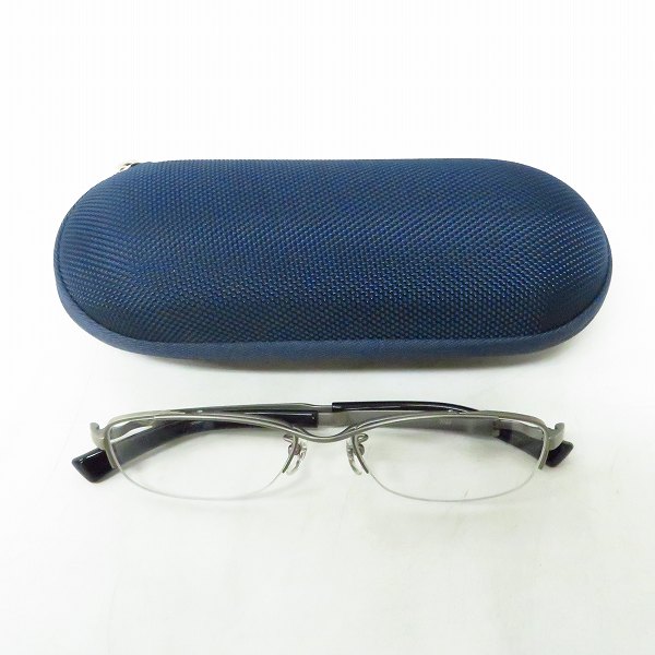 実際に弊社で買取させて頂いた9999/フォーナインズ Titanium/チタン 度入り 眼鏡 メガネフレーム S-100Tの画像 7枚目