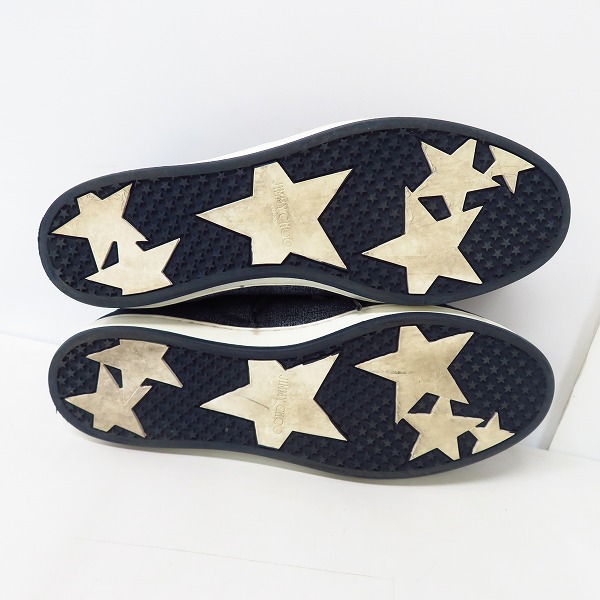 実際に弊社で買取させて頂いたJIMMY CHOO/ジミーチュウ MIAMI レディース デニム柄 スニーカー/36の画像 2枚目