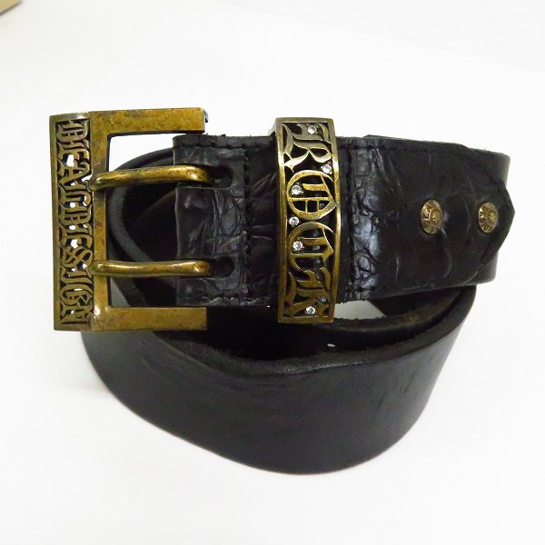 実際に弊社で買取させて頂いたDEAL DESIGN/ディールデザイン ゴールドバックル レザーベルト