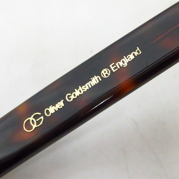 実際に弊社で買取させて頂いたOLIVER GOLDSMITH/オリバーゴールドスミス CONSUL-s サングラスの画像 4枚目