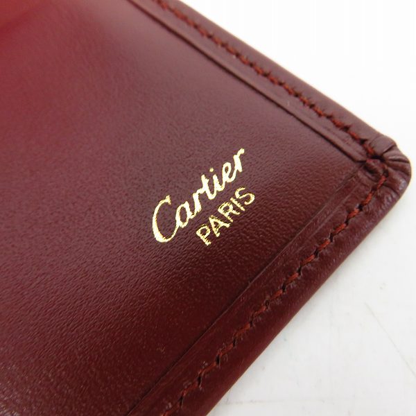 実際に弊社で買取させて頂いたCartier/カルティエ マストライン レザーカードケース/パスケースの画像 5枚目