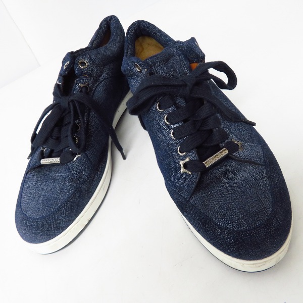 実際に弊社で買取させて頂いたJIMMY CHOO/ジミーチュウ MIAMI レディース デニム柄 スニーカー/36