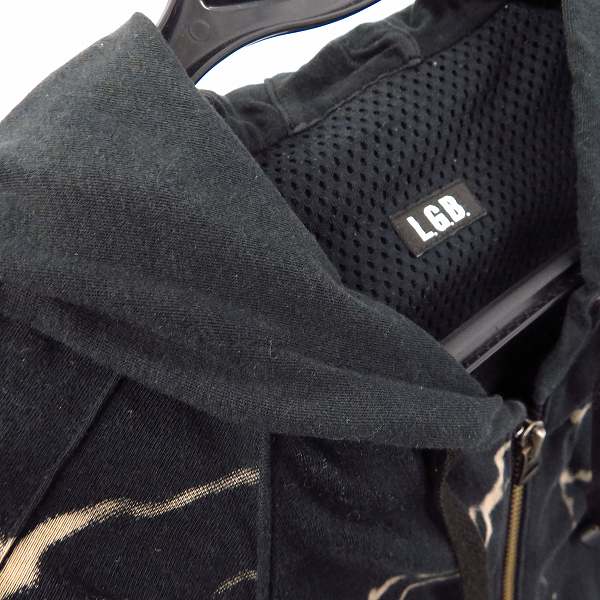実際に弊社で買取させて頂いたLGB/ルグランブルー ジップアップパーカーGOD’S VOICE BOXER/PK/M 0094FGV/1の画像 5枚目
