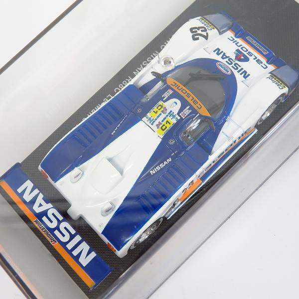 実際に弊社で買取させて頂いたEBBRO/エブロ 1/43スケール CALSONIC NISSAN/カルソニック 日産 R88C  Le MAN's 1988 WHITE/BLUE ミニカーの画像 5枚目
