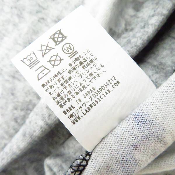 実際に弊社で買取させて頂いたLAD MUSICIAN/ラッドミュージシャン SUPER BIG T-SHIRT/フラワープリント スーパービッグTシャツ/ブルー/2118-714の画像 4枚目
