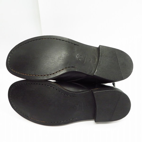 実際に弊社で買取させて頂いたPADRONE×EDIFICE/パドローネ×エディフィス バックジップ チャッカーブーツ 43の画像 2枚目