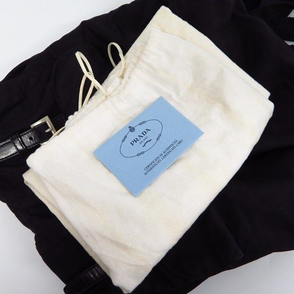 実際に弊社で買取させて頂いたPRADA/プラダ BORSA IN TESSUTO ナイロン デイバッグ/バックパック B2811Fの画像 8枚目