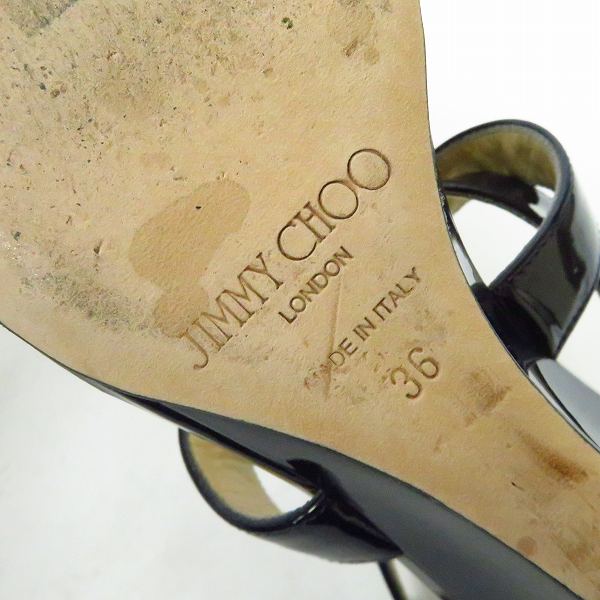 実際に弊社で買取させて頂いたJIMMY CHOO/ジミーチュウ ストラップサンダル ネイビー/36の画像 5枚目