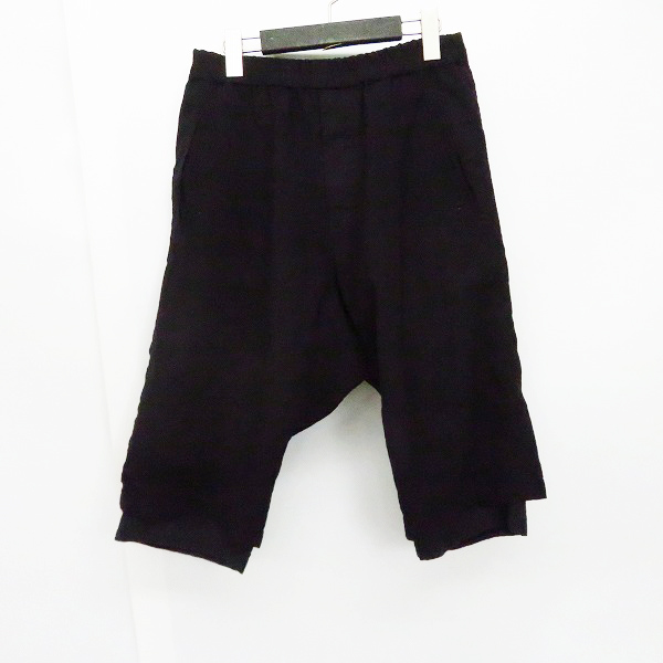 実際に弊社で買取させて頂いたDIET BUTCHER SLIM SKIN/ダイエットブッチャースリムスキン ウール混 サルエルショーツ ブラック