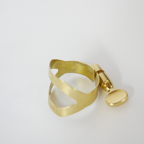 実際に弊社で買取させて頂いた【刻印エラー】HENRI SELMER/セルマー ソプラノサックス用 リガチャー ゴールドの画像 4枚目
