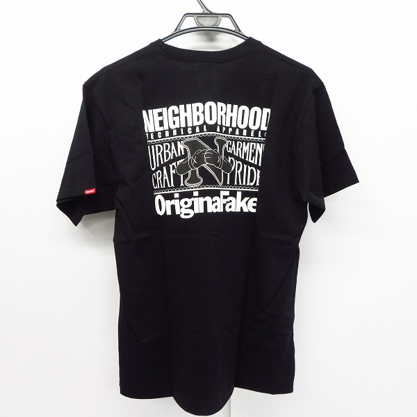 実際に弊社で買取させて頂いた【未使用】KAWS×NEIGHBORHOOD/カウズ×ネイバーフッド×オリジナルフェイク 4周年記念 URBAN/GARMENT 101PCKWN-STM01S 黒/Mの画像 1枚目