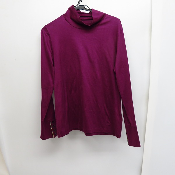 実際に弊社で買取させて頂いたBURBERRY LONDON/バーバリー ロンドン ホース刺繍/袖チェック柄切替 ハイネックカットソー 2