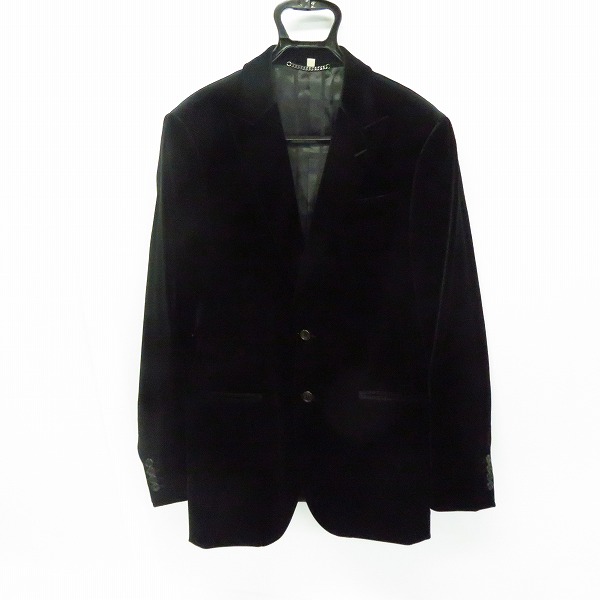 実際に弊社で買取させて頂いたBURBERRY LONDON/バーバリーロンドン ベロア テーラードジャケット ブラック