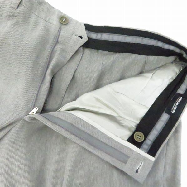 実際に弊社で買取させて頂いたGIORGIO ARMANI/ジョルジオアルマーニ 1Bテーラードジャケット/スラックスパンツ セットアップ グレー/52の画像 6枚目