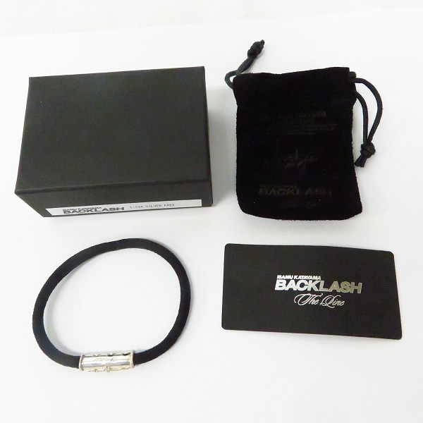 実際に弊社で買取させて頂いたBACKLASH/バックラッシュ The Line シルバー 925 ヘアーゴム/シューコード アクセ T-194の画像 6枚目