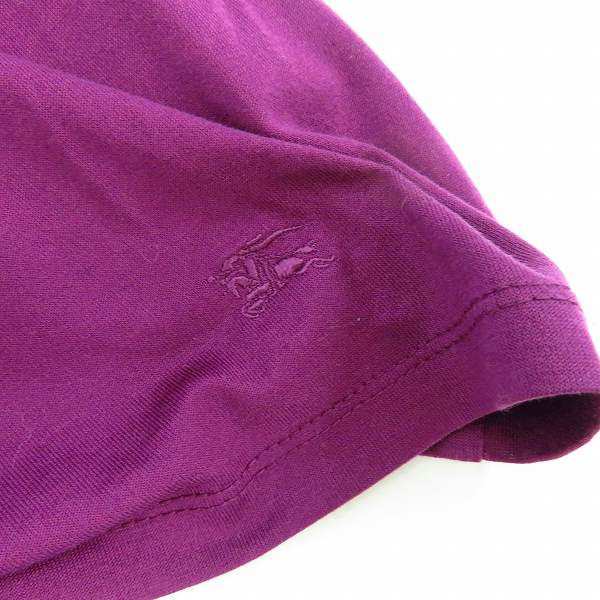 実際に弊社で買取させて頂いたBURBERRY LONDON/バーバリー ロンドン ホース刺繍/袖チェック柄切替 ハイネックカットソー 2の画像 2枚目