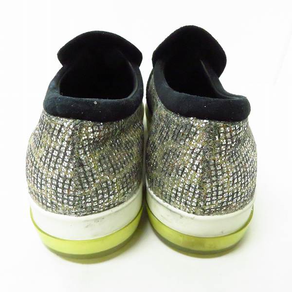 実際に弊社で買取させて頂いたJIMMY CHOO/ジミーチュウ Brooklyn ラメ加工 スニーカー/36の画像 1枚目
