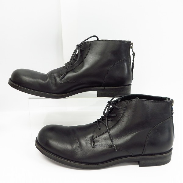 実際に弊社で買取させて頂いたPADRONE×EDIFICE/パドローネ×エディフィス バックジップ チャッカーブーツ 43の画像 3枚目