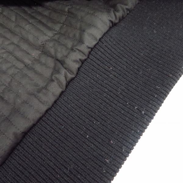 実際に弊社で買取させて頂いたAKM/エーケーエム  羊革/ラムレザー  襟ボア ジップアップ ジャケット A003 LB01/ブラック Mの画像 7枚目