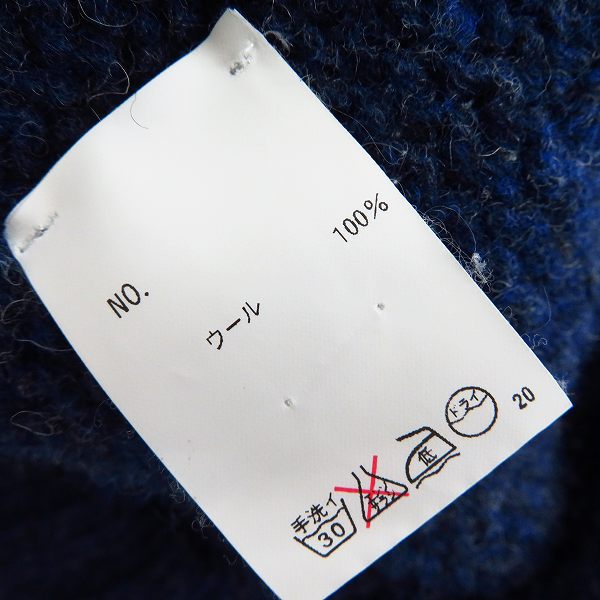 実際に弊社で買取させて頂いたHarley of Scotland×Blue Blue/ハーレーオブスコットランド×ブルーブルー ウールニット/40の画像 3枚目