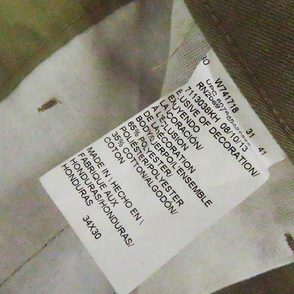 実際に弊社で買取させて頂いたGENUINE Dickies/ディッキーズ　ワークパンツ W741718/34x30の画像 4枚目