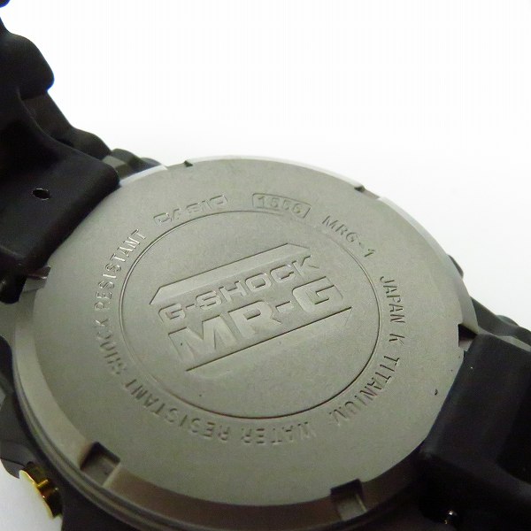 実際に弊社で買取させて頂いたG-SHOCK/Gショック 初代モデル チタン ゴールド MR-G MRG-1G-1【動作未確認】の画像 3枚目