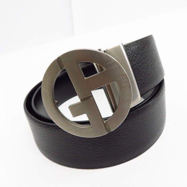 実際に弊社で買取させて頂いたGIORGIO ARMANI/ジョルジオアルマーニ ロゴレザーベルト