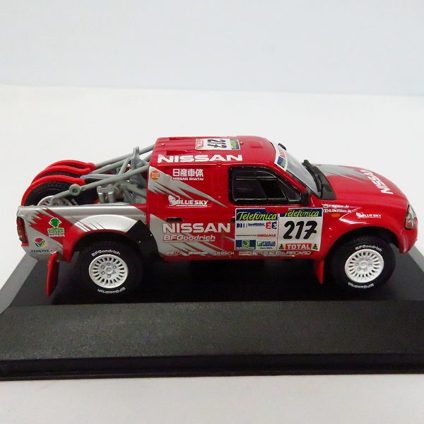 実際に弊社で買取させて頂いた京商 J-collection 1/43 NISSAN NAVARA PICK UP/日産 ピックアップ 2003 ラリーカー Red/JC043の画像 3枚目