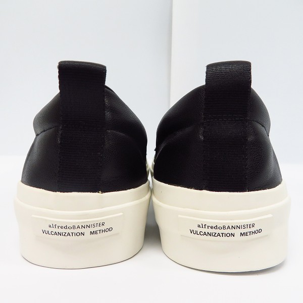 実際に弊社で買取させて頂いたalfredo BANNISTER/アルフレッドバニスター レザー切り替え スラッシュ スリッポン /シューズ 52371007017/43の画像 1枚目