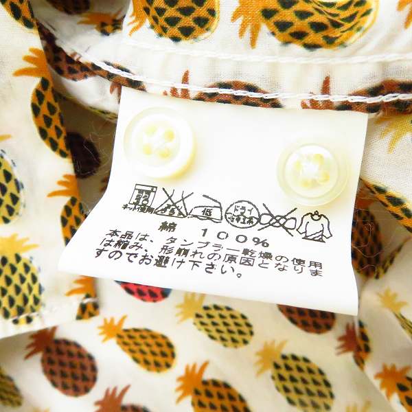 実際に弊社で買取させて頂いたSUGAR CANE/シュガーケーン 半袖シャツ 総柄 コットン/Lの画像 3枚目