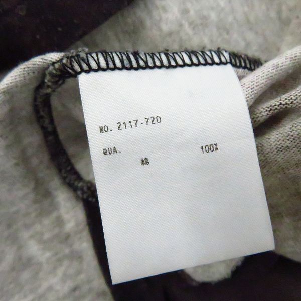 実際に弊社で買取させて頂いたLAD MUSICIAN/ラッドミュージシャン SUPER BIG T-SHIRT/スーパービッグTシャツ ボルドー系/2117-720の画像 3枚目