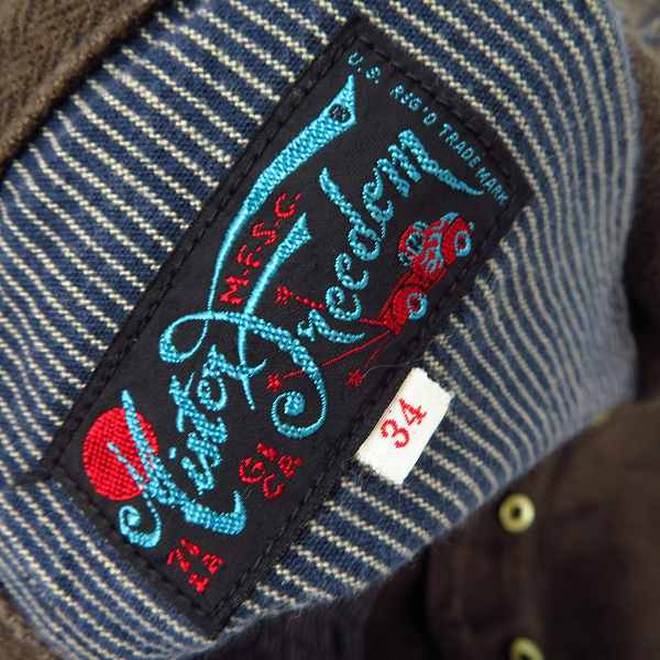 実際に弊社で買取させて頂いたSUGAR CANE/シュガーケーン MISTER FREEDOM 15oz L/C HERRINGBONE CAMARGUAIS ヘリンボーン パンツ SC41765/34の画像 3枚目