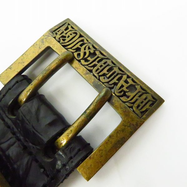 実際に弊社で買取させて頂いたDEAL DESIGN/ディールデザイン ゴールドバックル レザーベルトの画像 3枚目