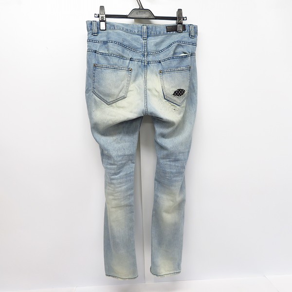 実際に弊社で買取させて頂いたDIET BUTCHER SLIM SKIN/ダイエットブッチャースリムスキン 16SS BEAT BETERS ダメージリペア デニム 1の画像 1枚目