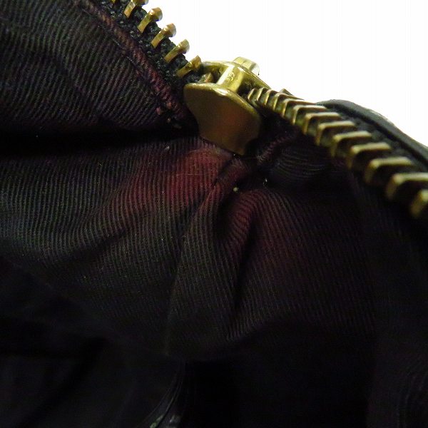 実際に弊社で買取させて頂いたMASTER-PIECE/マスターピース 2WAY レザー ミニボストンバッグ ハンドバッグ ショルダーバッグの画像 5枚目