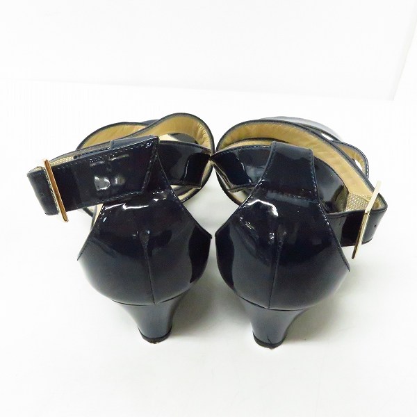 実際に弊社で買取させて頂いたJIMMY CHOO/ジミーチュウ ストラップサンダル ネイビー/36の画像 1枚目