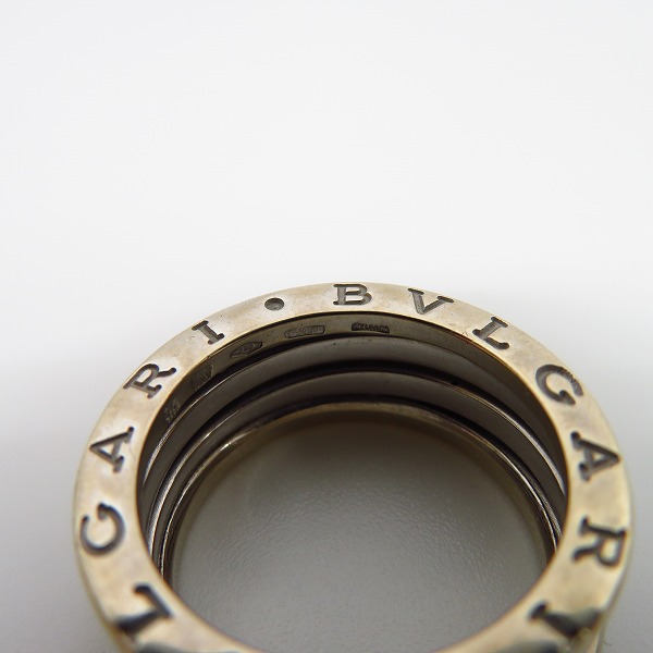 実際に弊社で買取させて頂いたBVLGARI/ブルガリ B-ZERO 1/ビーゼロワン リング 3バンド WG  #54 13号の画像 5枚目